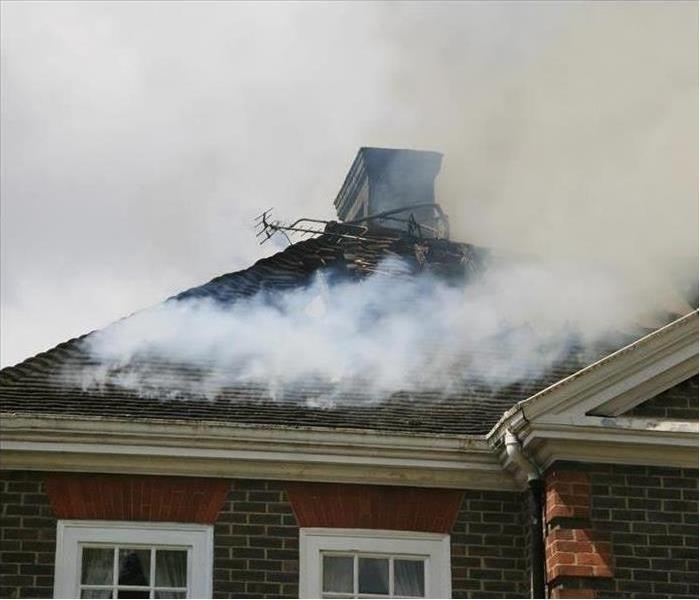 Image of a fire damaged home. 
